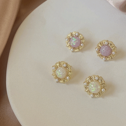 [Clearance] Baroque Stud Earrings - Sue (3 Colors)