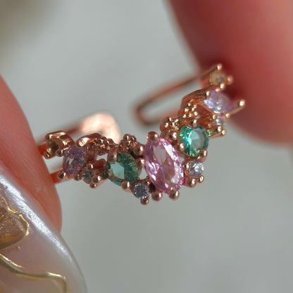 Rose Gold Tiara Ring - Hazel