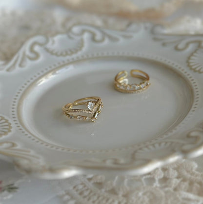 Baroque Ring Set - Lucille