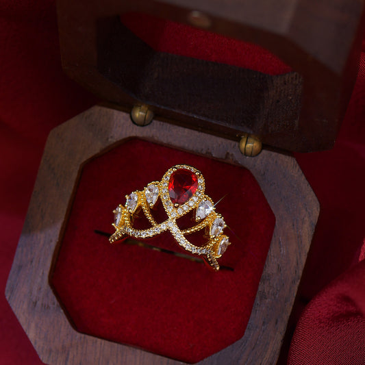 Scarlet Tiara Ring