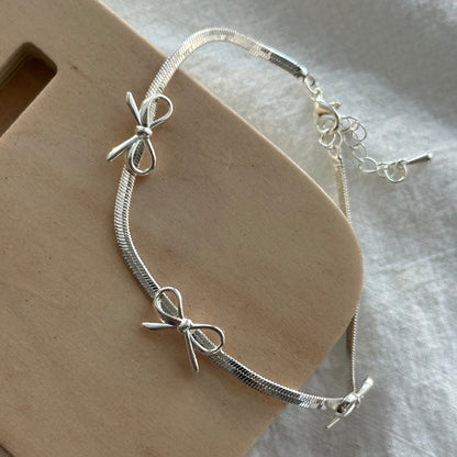 Silver Bow Bracelet