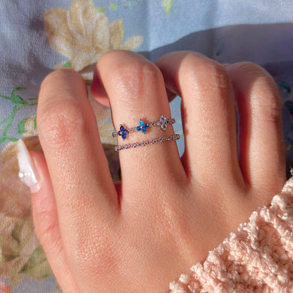 Blue Blossom Ring