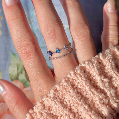 Blue Blossom Ring