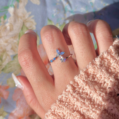 Blue Butterfly Ring