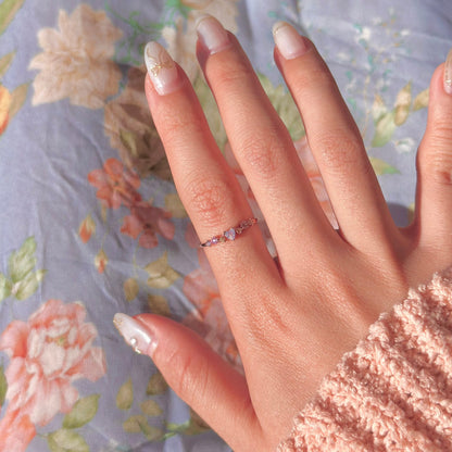 Flower Heart Ring