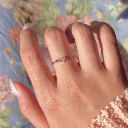 Flower Heart Ring