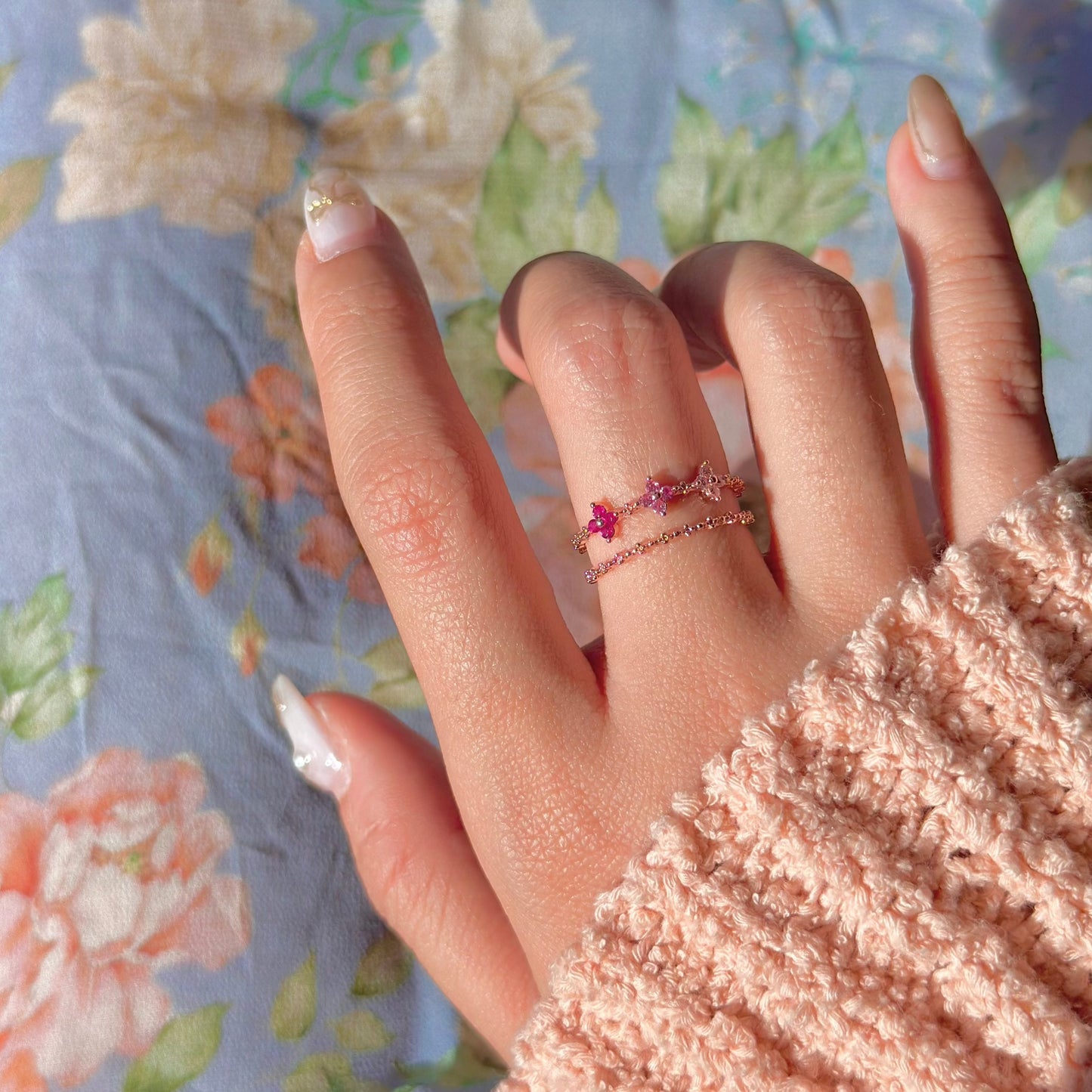 Pink Blossom Ring