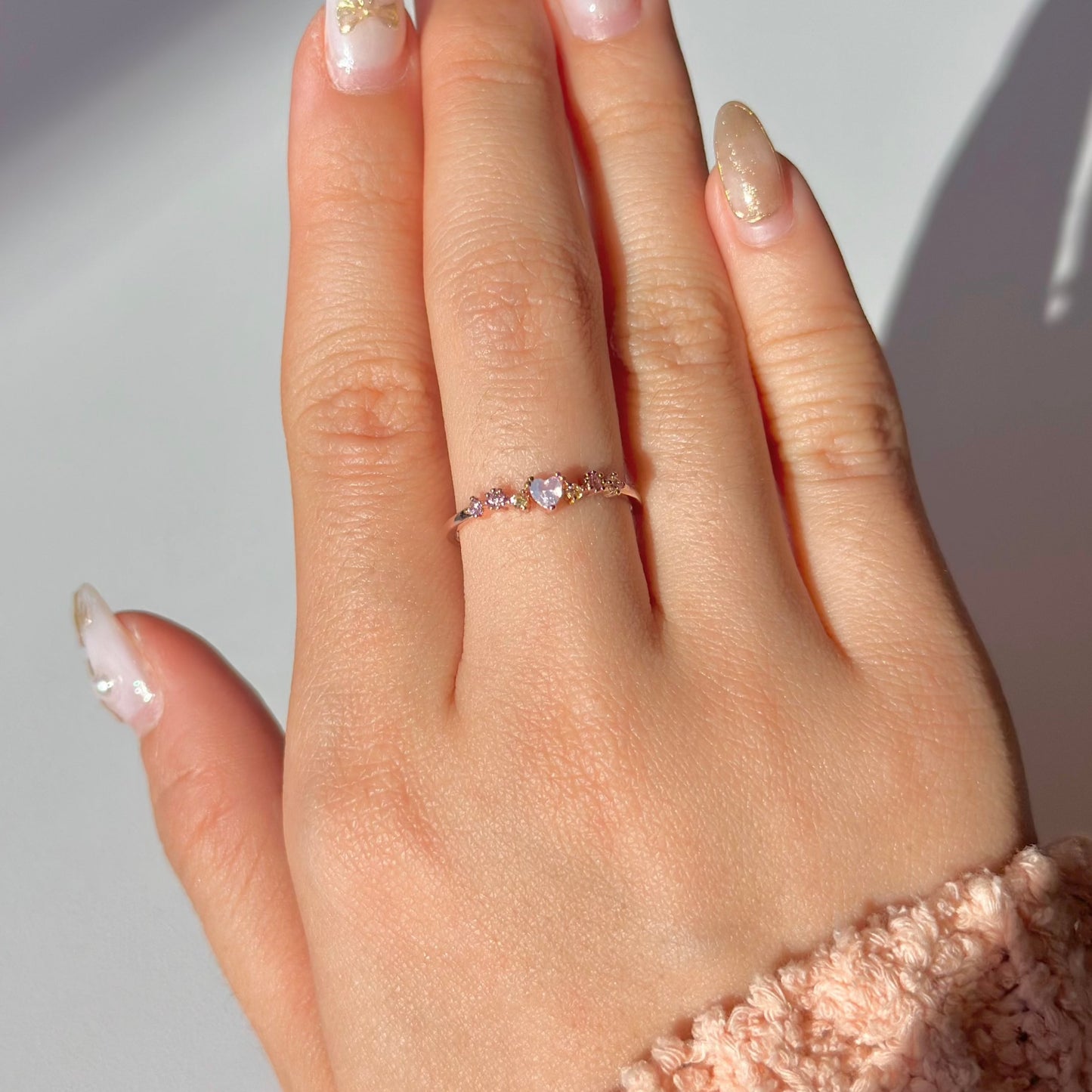 Flower Heart Ring