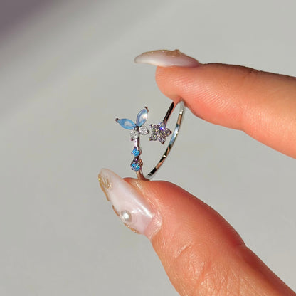 Blue Butterfly Ring