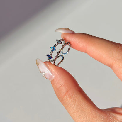 Blue Blossom Ring