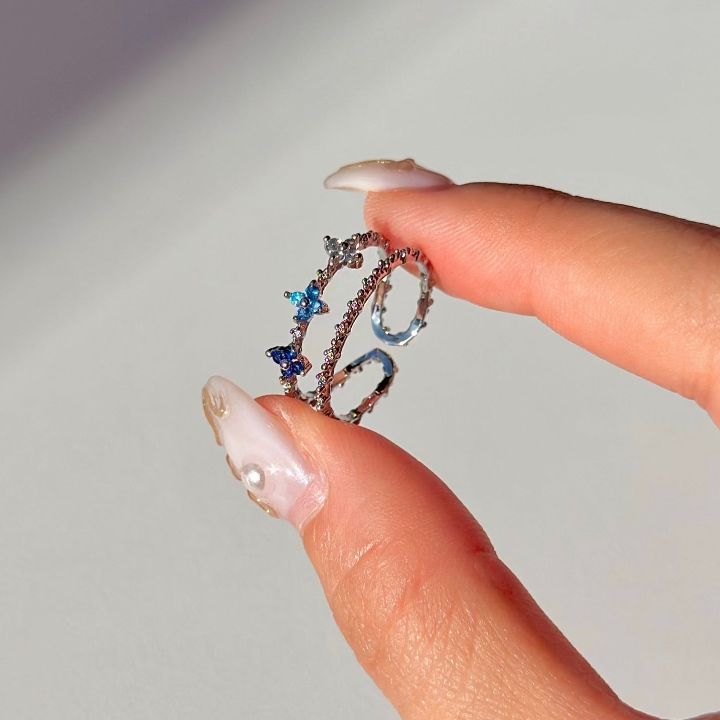 Blue Blossom Ring