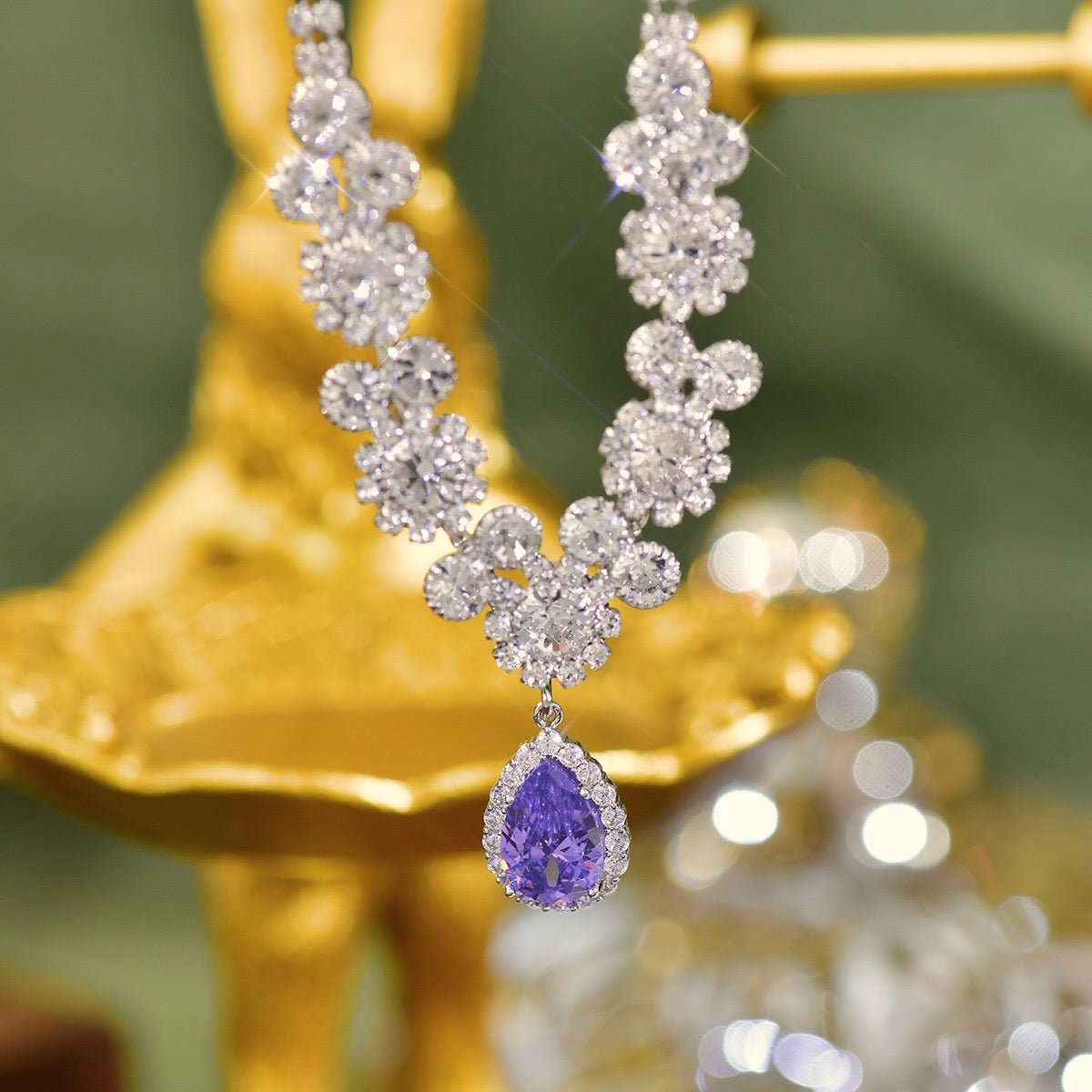 Amethyst Princess Necklace - Gold Plated - Abbott Atelier