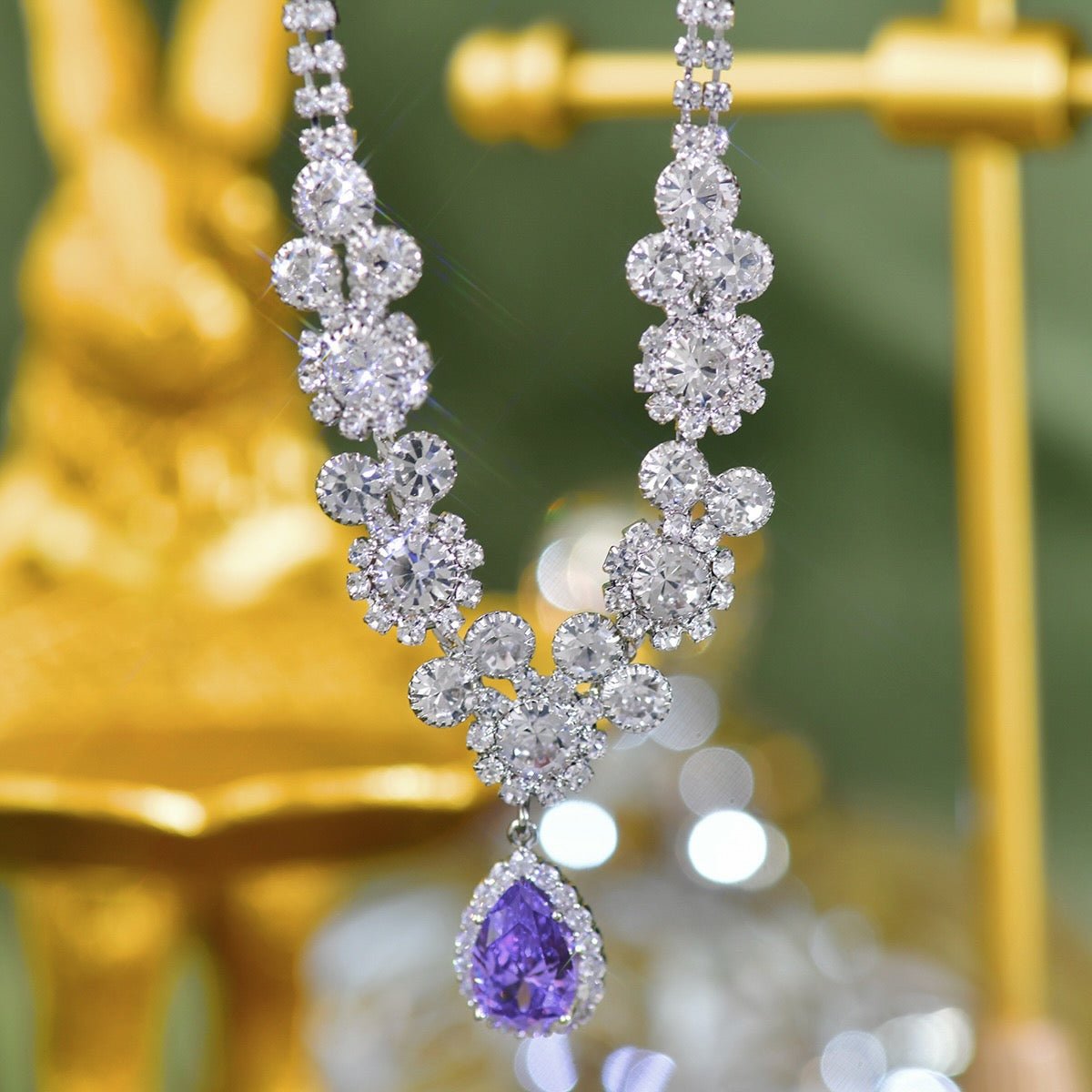 Amethyst Princess Necklace - Gold Plated - Abbott Atelier