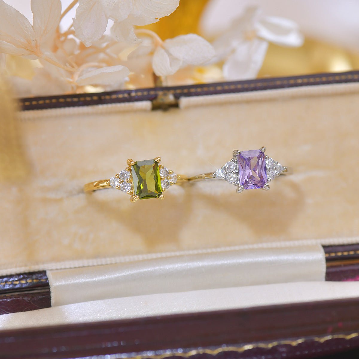 Amethyst Princess Ring - Gold - Plated - Abbott Atelier