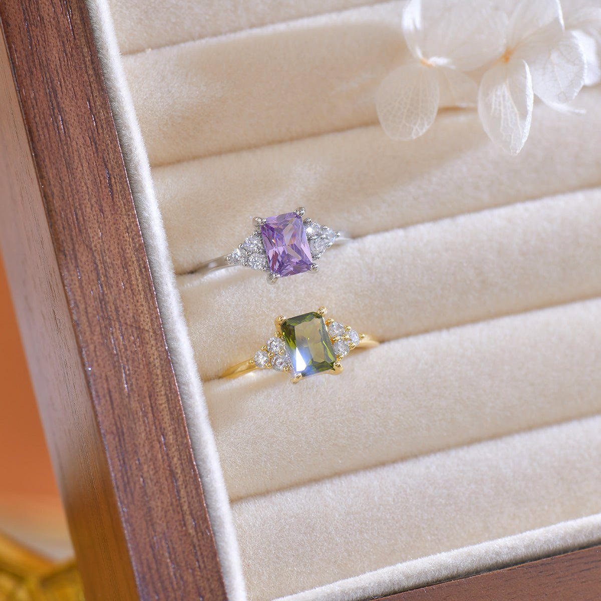 Amethyst Princess Ring - Gold - Plated - Abbott Atelier