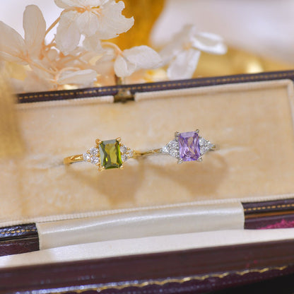 Amethyst Princess Ring - Gold - Plated - Abbott Atelier