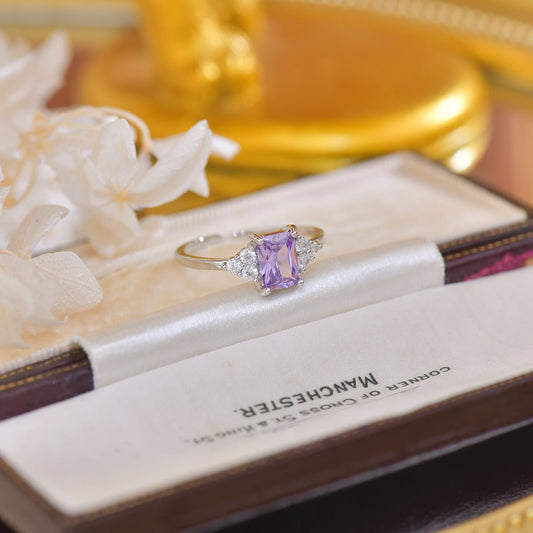 Amethyst Princess Ring - Gold - Plated - Abbott Atelier