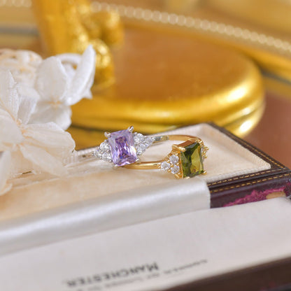 Amethyst Princess Ring - Gold - Plated - Abbott Atelier