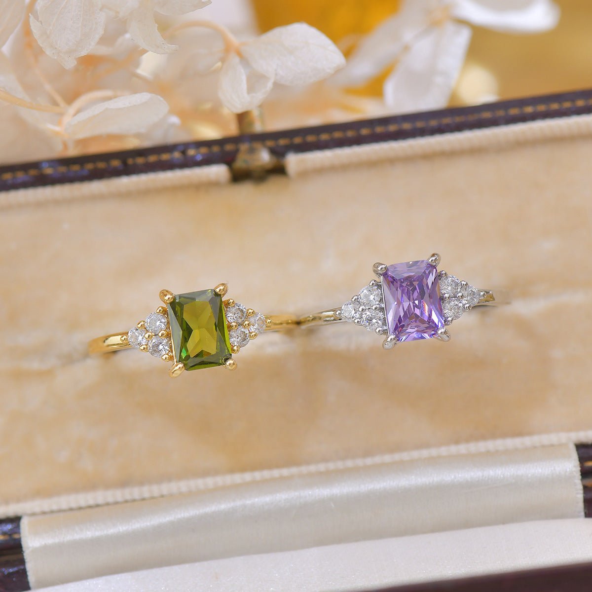 Amethyst Princess Ring - Gold - Plated - Abbott Atelier