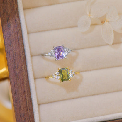 Amethyst Princess Ring - Gold - Plated - Abbott Atelier