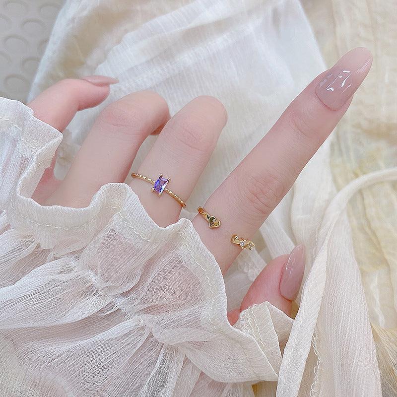 Amethyst Ring - Lavender - Gold - Plated - Abbott Atelier