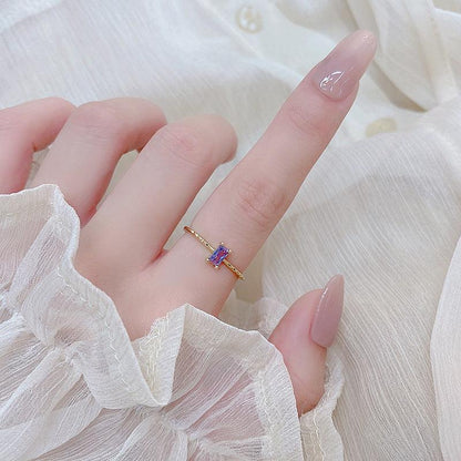 Amethyst Ring - Lavender - Gold - Plated - Abbott Atelier