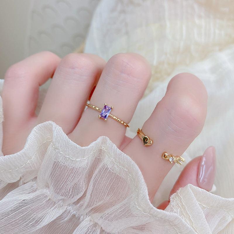 Amethyst Ring - Lavender - Gold - Plated - Abbott Atelier