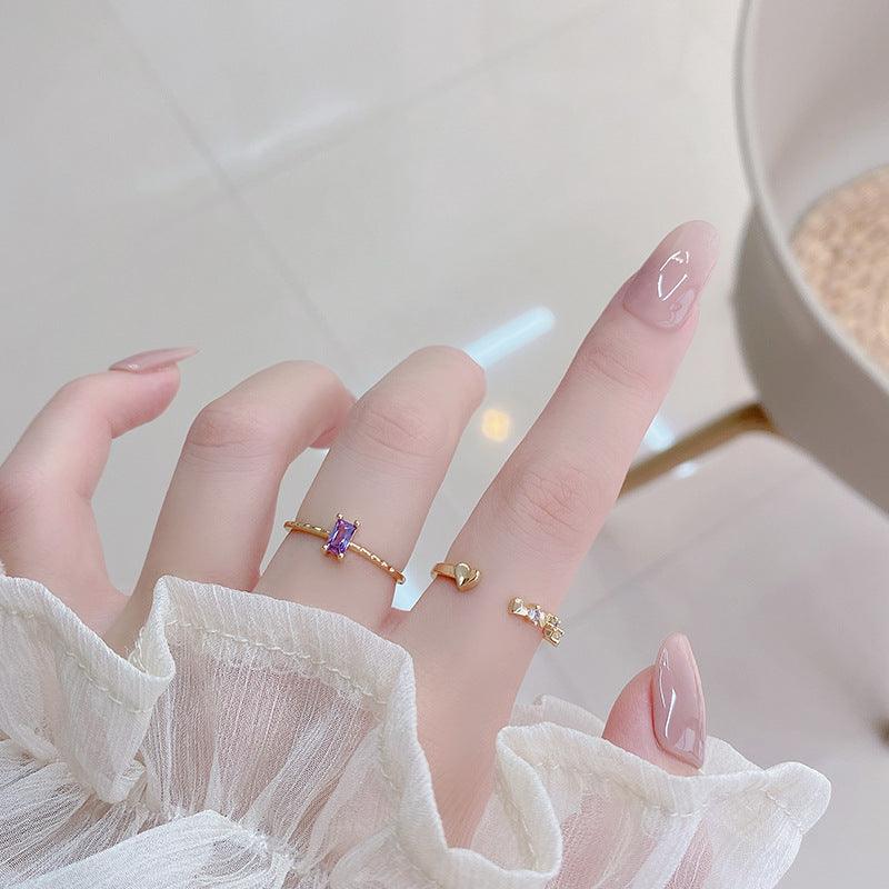 Amethyst Ring - Lavender - Gold - Plated - Abbott Atelier