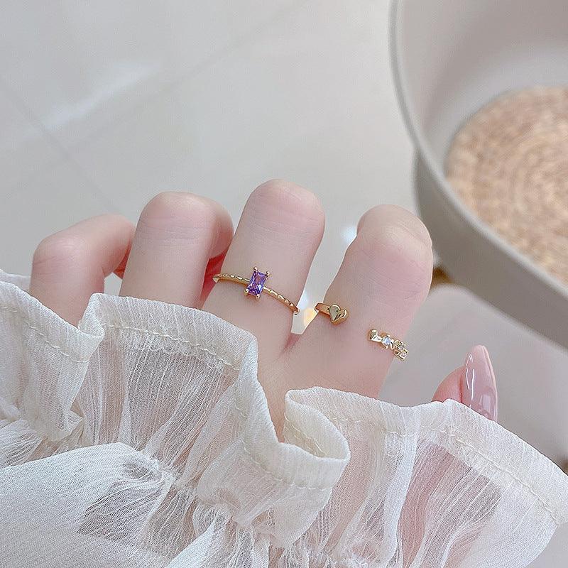 Amethyst Ring - Lavender - Gold - Plated - Abbott Atelier