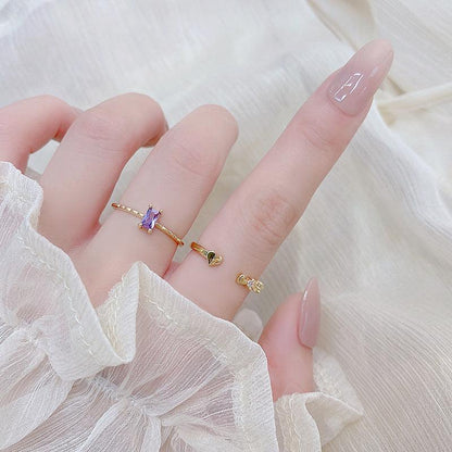 Amethyst Ring - Lavender - Gold - Plated - Abbott Atelier