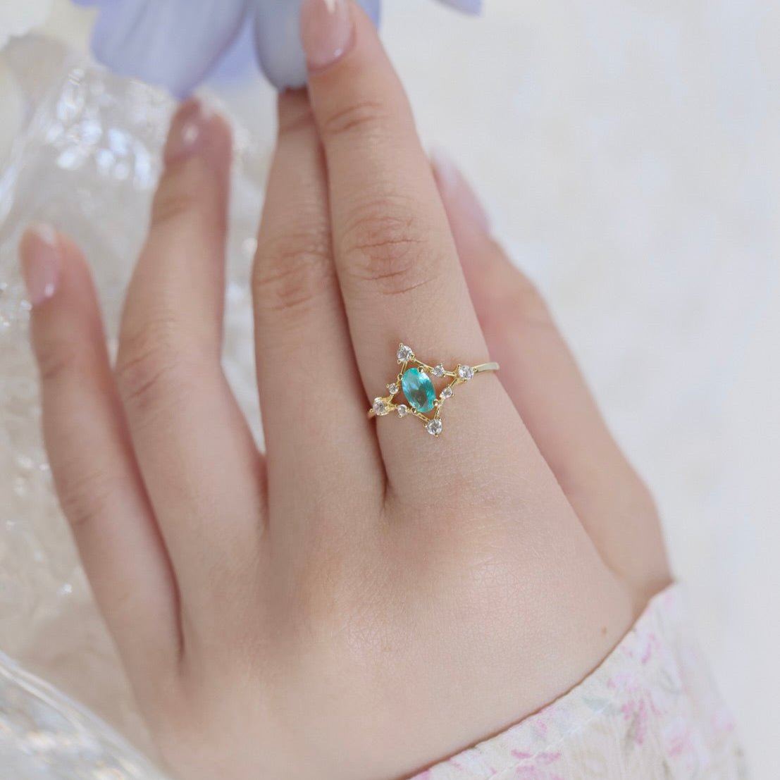 Azure Étoile Ring - Gold - Plated - Abbott Atelier