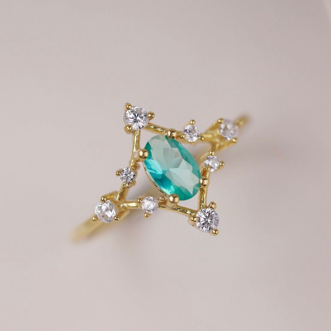 Azure Étoile Ring - Gold - Plated - Abbott Atelier