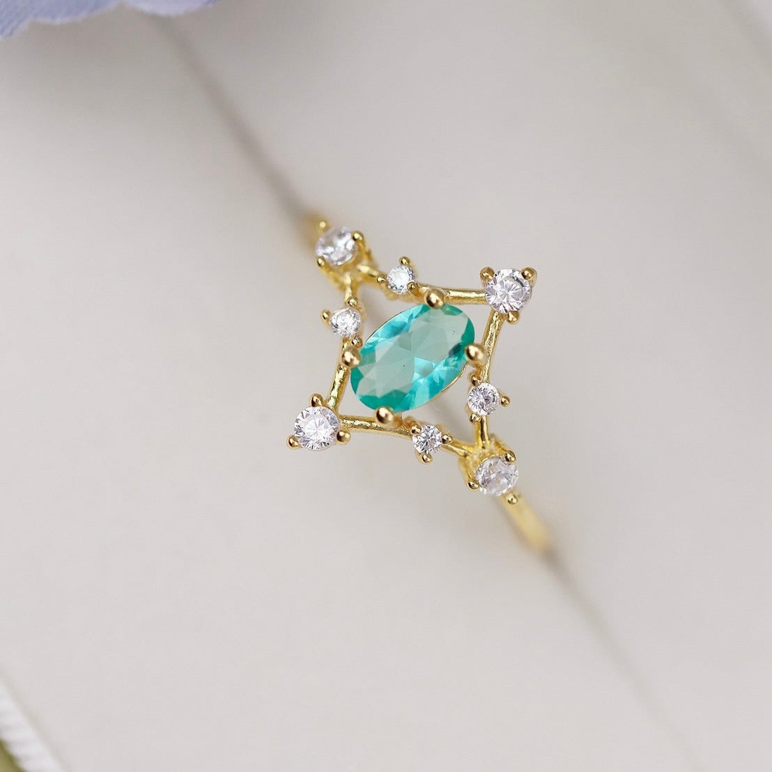 Azure Étoile Ring - Gold - Plated - Abbott Atelier