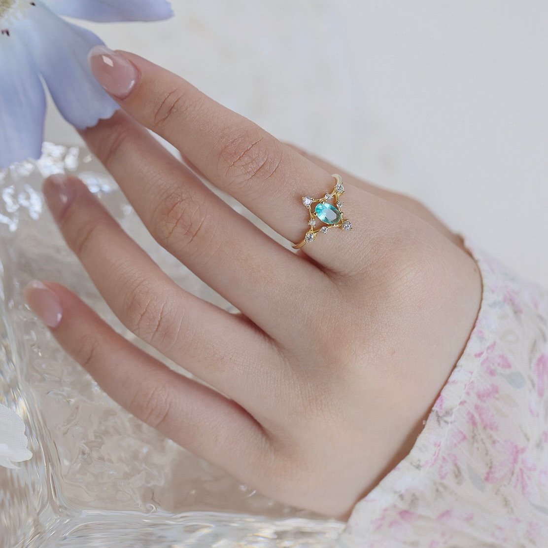 Azure Étoile Ring - Gold - Plated - Abbott Atelier