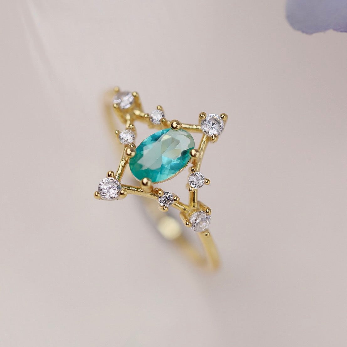 Azure Étoile Ring - Gold - Plated - Abbott Atelier