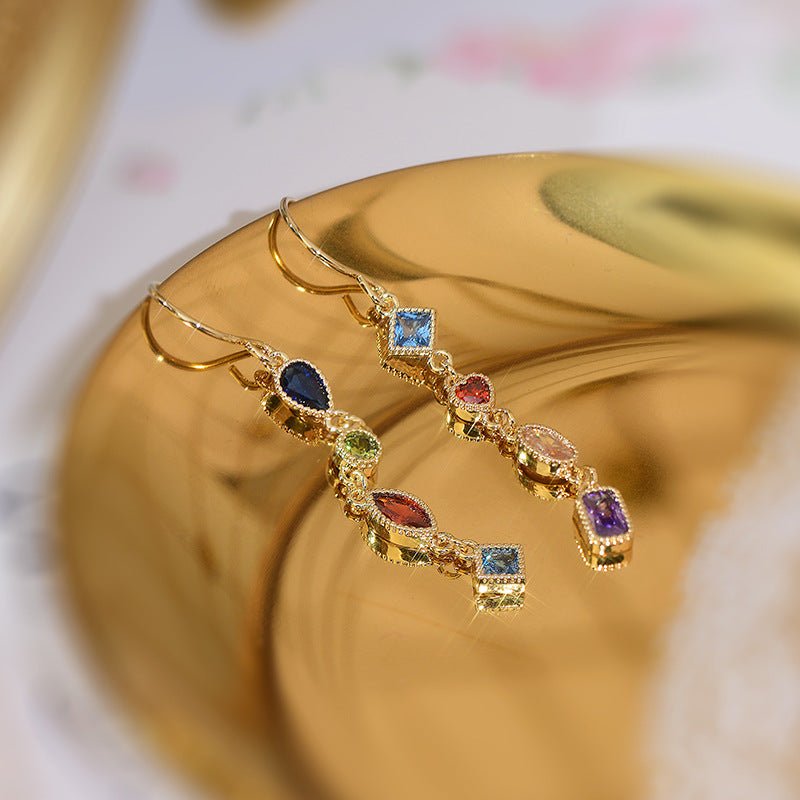 Baroque Drop Earrings - Deborah - Gold - Plated - Abbott Atelier
