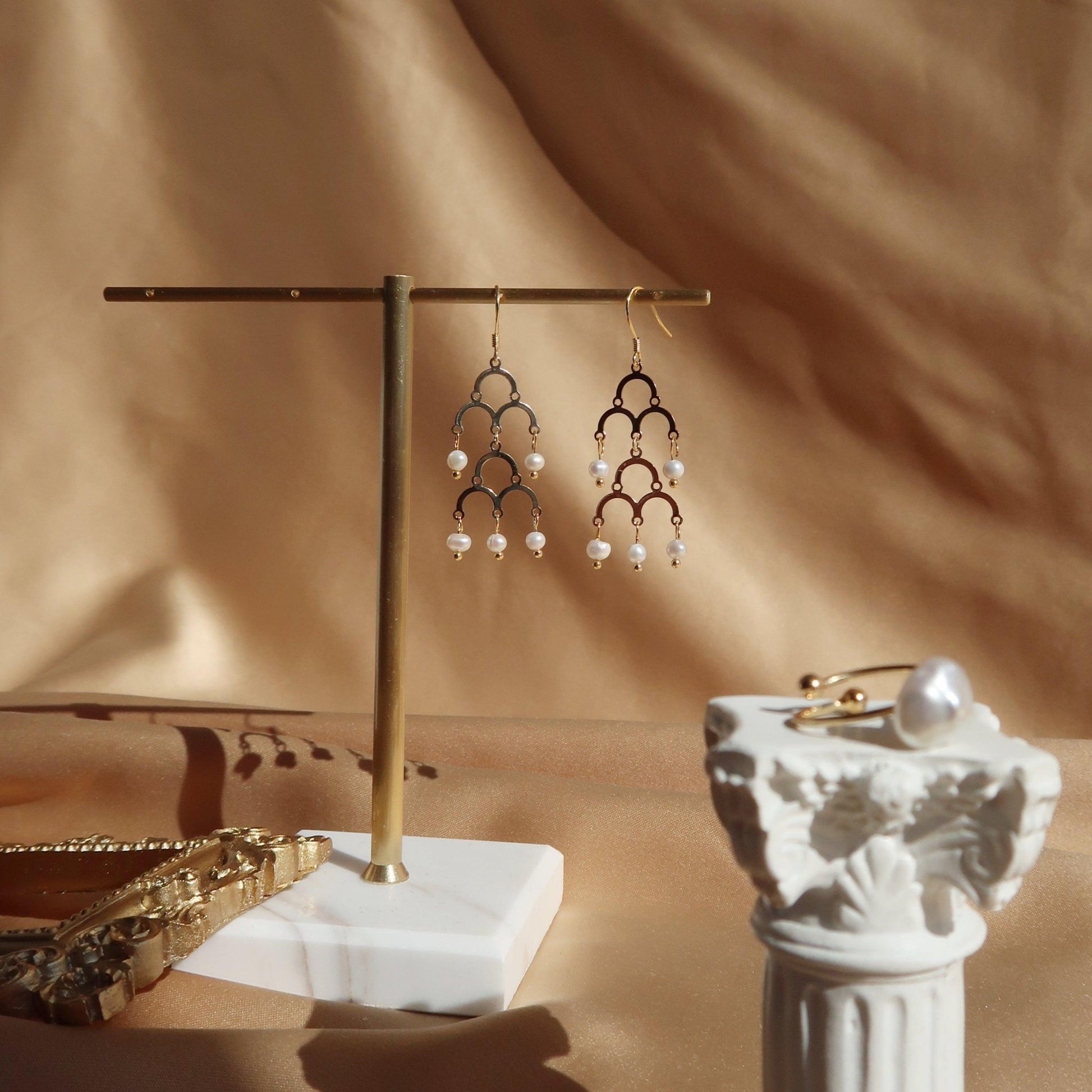 Baroque Earrings - Freshwater Pearls - Abbott Atelier