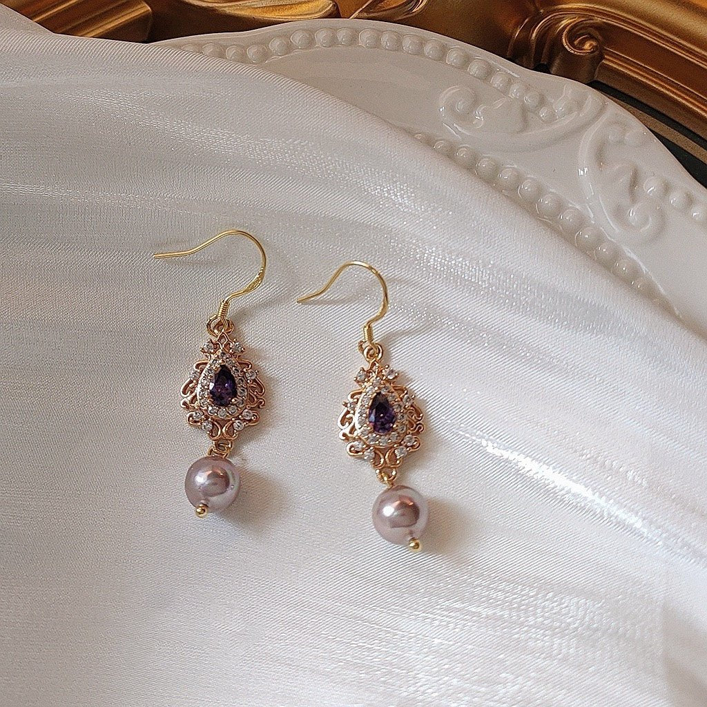 Baroque Earrings - Savannah - Hypoallergenic - Abbott Atelier