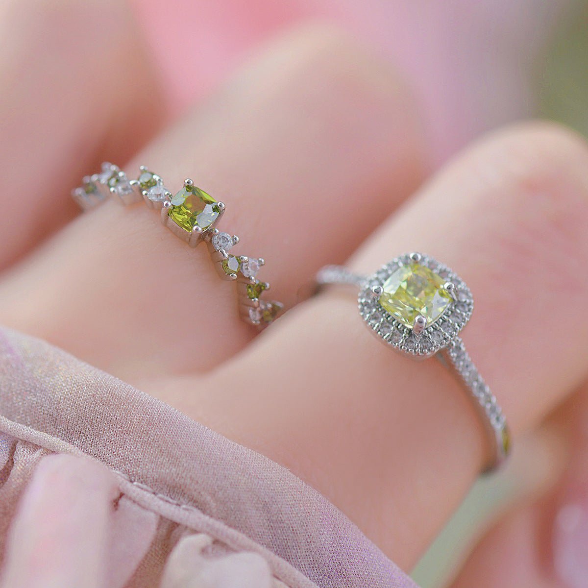 Baroque Peridot Ring - Gold - Plated - Abbott Atelier