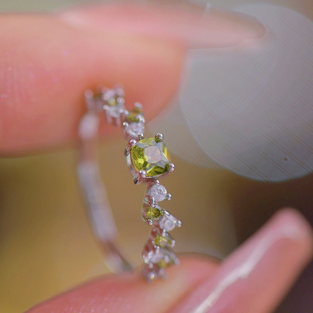 Baroque Peridot Ring - Gold - Plated - Abbott Atelier