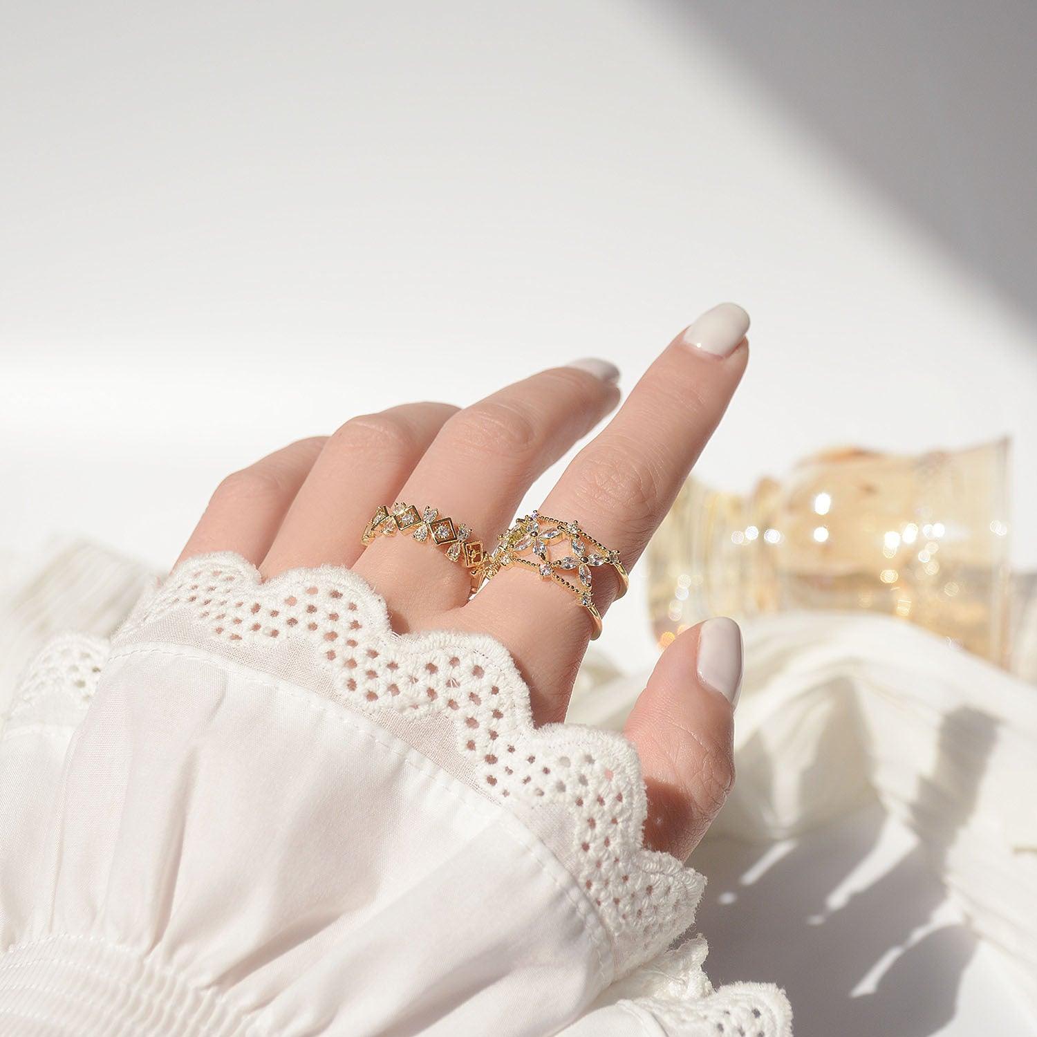 Baroque Ring - Teresa (2 Styles) - Gold - Plated - Abbott Atelier