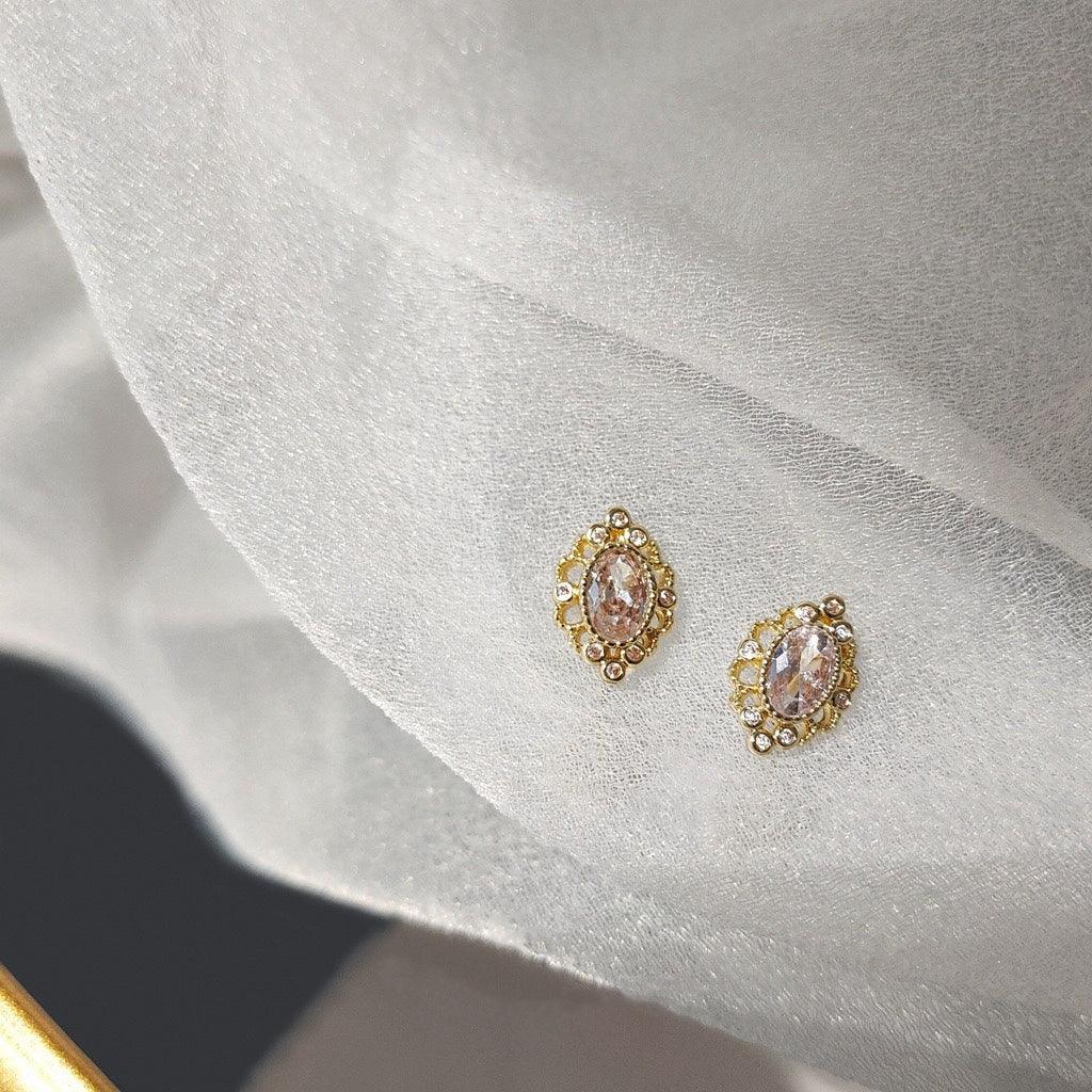 Baroque Stud Earrings - Grace - Hypoallergenic - Abbott Atelier