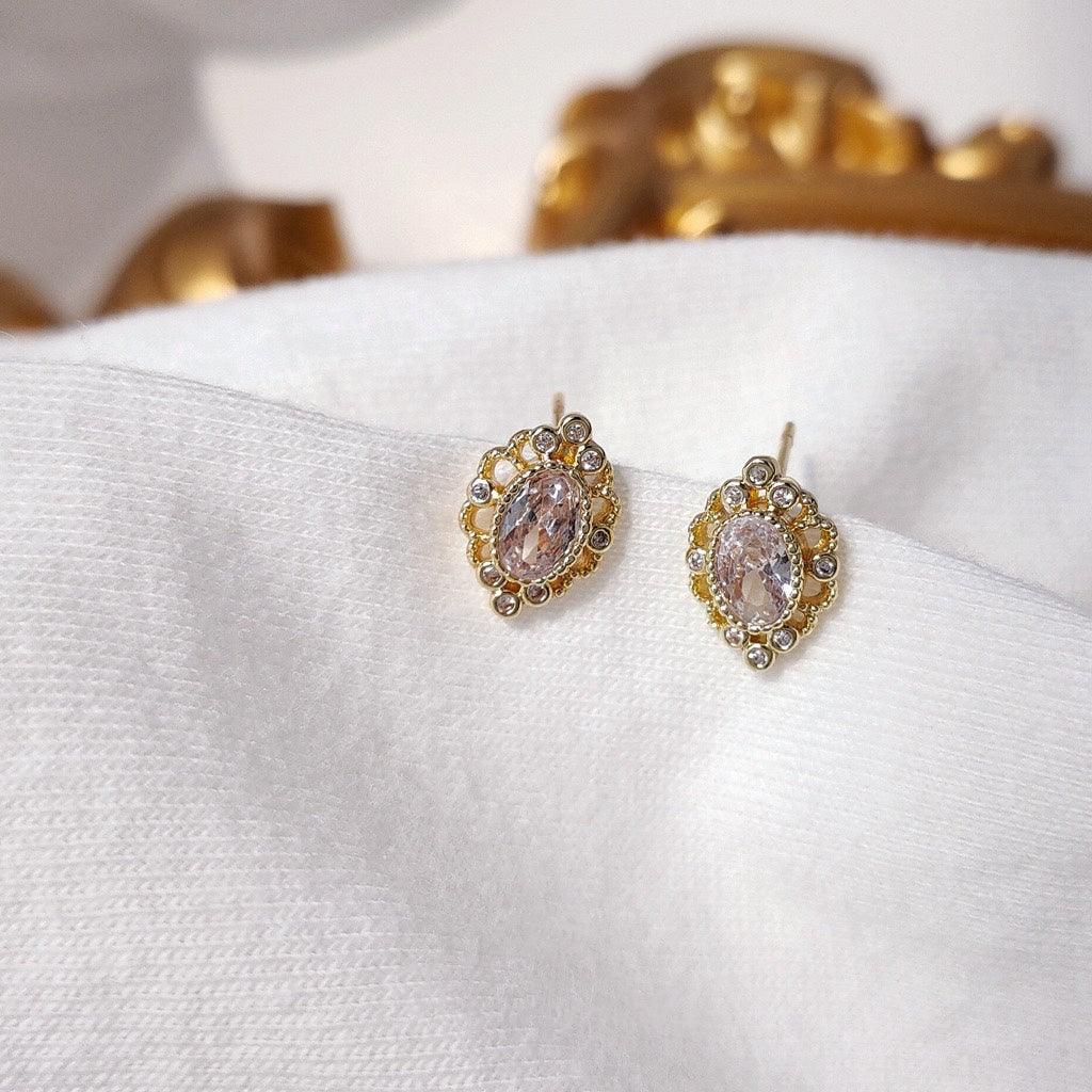 Baroque Stud Earrings - Grace - Hypoallergenic - Abbott Atelier