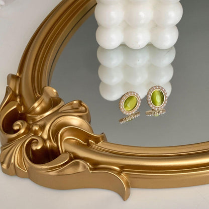 Baroque Stud Earrings - Olivia - Hypoallergenic - Abbott Atelier
