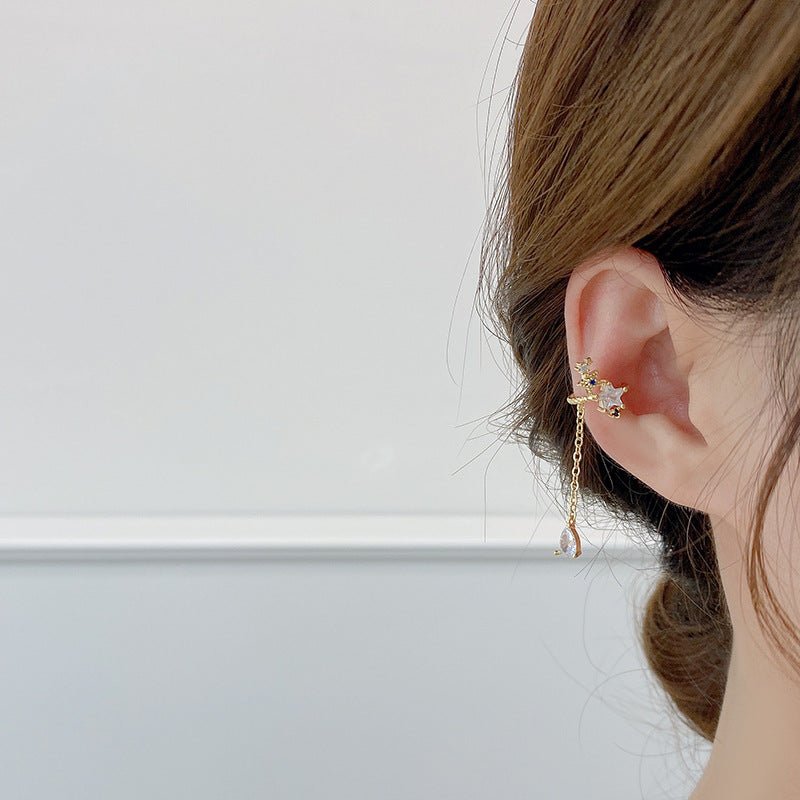 Blue Star Ear Cuffs - Gold - Plated - Abbott Atelier