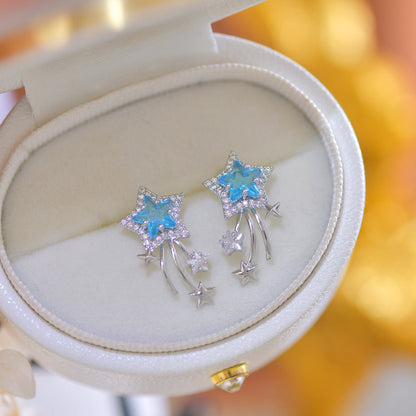 Blue Star Earrings - Hypoallergenic - Abbott Atelier