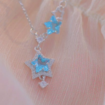 Blue Star Necklace - Gold Plated - Abbott Atelier