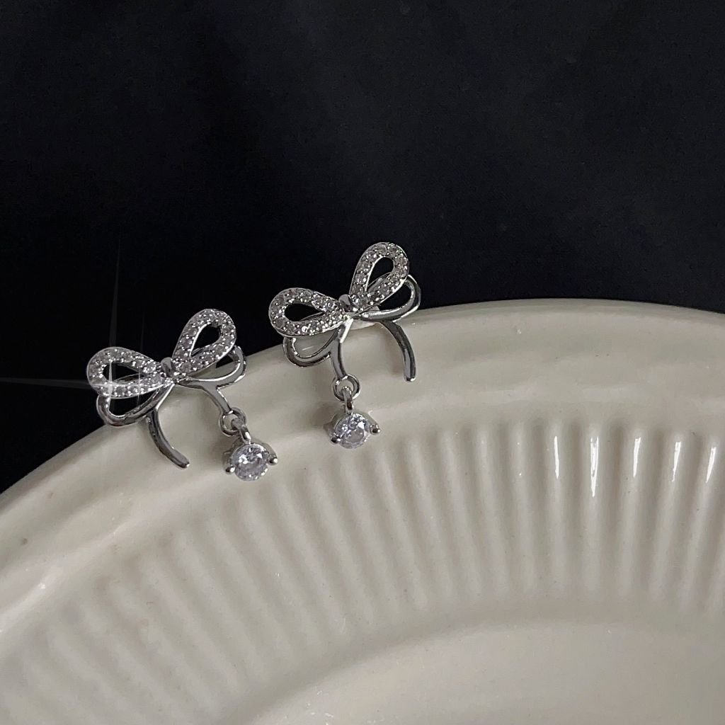 Bow Earrings - Delilah - Hypoallergenic - Abbott Atelier