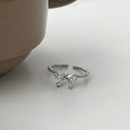 Bow Ring (Solid Silver) - Jenna - Hypoallergenic - Abbott Atelier