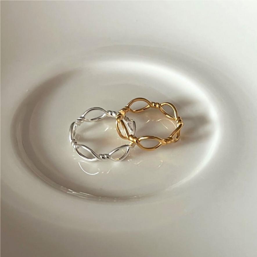 Braided Ring (Solid Silver) - Hypoallergenic - Abbott Atelier